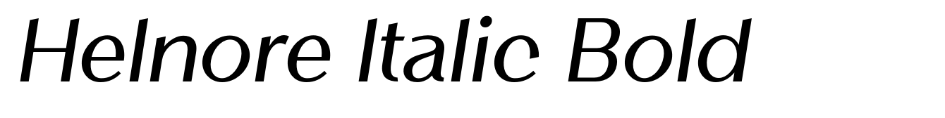 Helnore Italic Bold